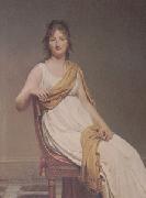 Jacques-Louis  David Madame de Verninac,nee Henriette Delacroix,Sister of Eugene Delacroix,date Anno Septimo (mk05) oil painting on canvas